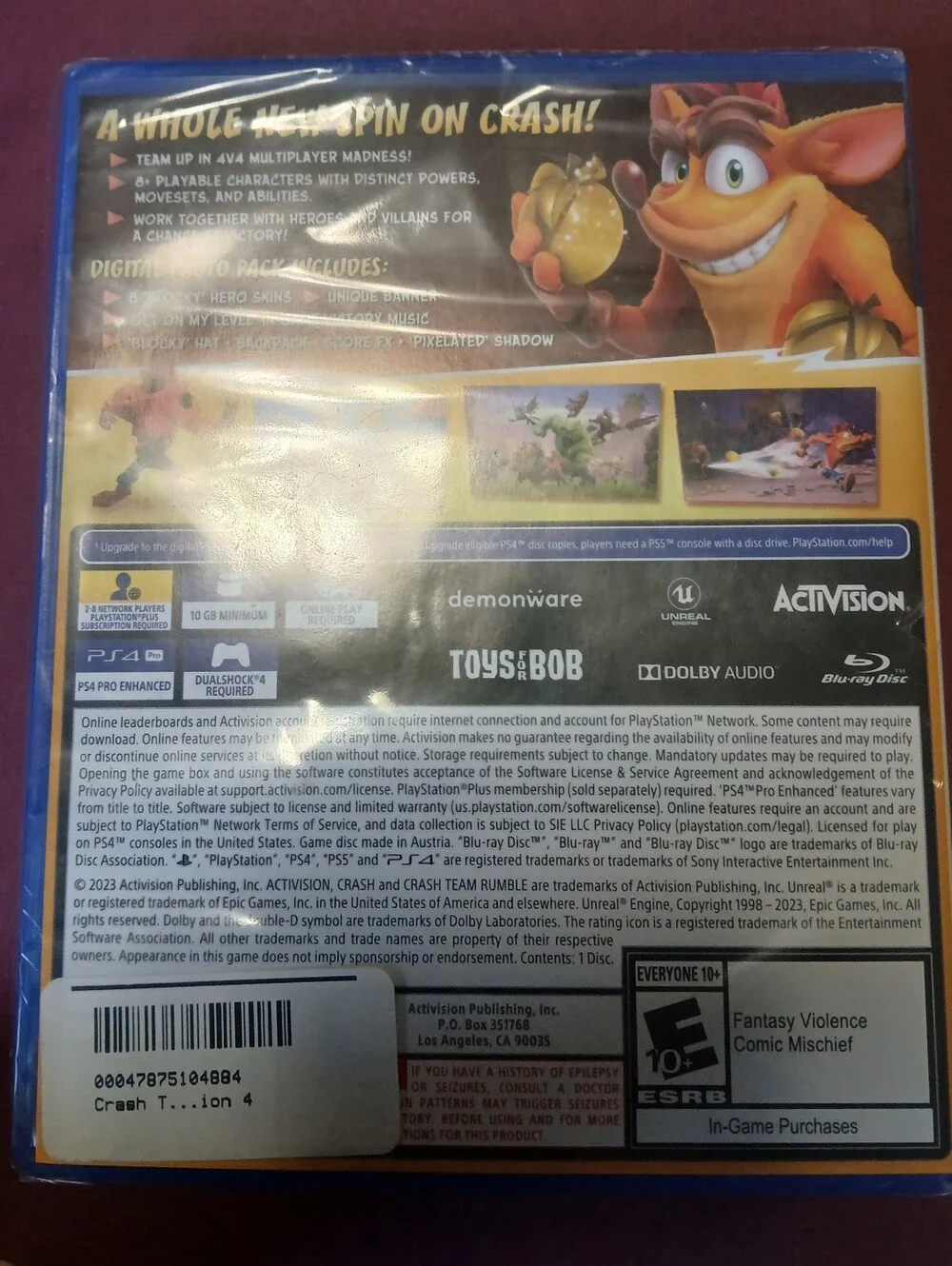 Crash Team Rumble PS4 Deluxe Cross-Gen Edition